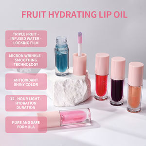 Huile à lèvres hydratante végétalienne parfumée aux fruits, longue tenue, waterproof, non collante, parfum fruité, fournisseur d'huile à lèvres brillante sous marque privée - Product Image 2