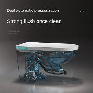 Grosir kreasi baru kursi Toilet pintar dengan pengendali jarak jauh dengan dudukan berpemanas dan kamar mandi Modern siram ganda gaya Barat - Product Image 2