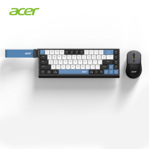 <span class=keywords><strong>Acer</strong></span> OKR264<span class=keywords><strong>ไร้</strong></span><span class=keywords><strong>สาย</strong></span>2.4G BT ชุดเมาส์คีย์บอร์ดบางเฉียบปิดปากเงียบ3คีย์68คีย์กันน้ำชุดเม้าส์สำหรับสำนักงาน - Product Image 2