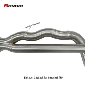 Factory Direct Equal Length Midpipe Exhaust Catback for M3 M4 F80 F82 3.0T S55 2014-2019 304 Stainless Steel Exhaust Muffler - Product Image 4