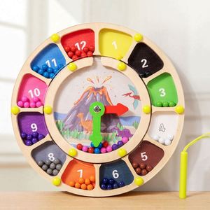 Juguete STEM que Fomenta el Reconocimiento de Colores, Reloj Magnético de Clasificación de Formas y Colores, Juguete Educativo de Madera - Product Image 1