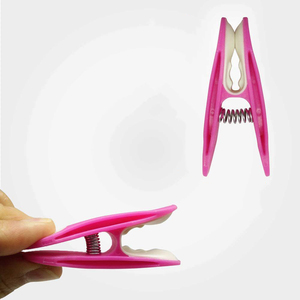 新款上市时尚彩色克拉西彩色塑料夹衣服别针软夹衣服线夹 - Product Image 5