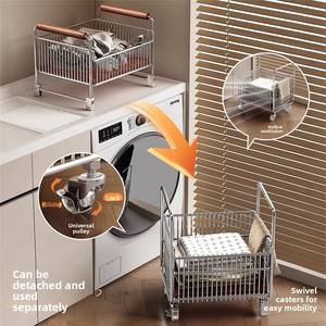 Carrito de Almacenamiento de Acero Inoxidable de Doble Nivel, Impermeable, para Toallas de Cocina, Gran Capacidad, No Plegable - Product Image 4