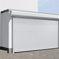Porte à enroulement automatique en alliage d'aluminium moderne, isolée thermiquement et insonorisée