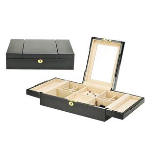 De Lujo cerradura brillante laca caja de regalo de madera reloj de la joyería caja de almacenamiento - Product Image 5