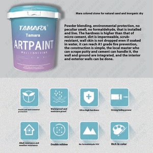 Revêtement mural et de sol <span class=keywords><strong>Mara</strong></span>, style design moderne, intérieur et extérieur, matériau inorganique écologique, résistant au frottement, imperméable - Product Image 2