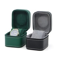 Boîte à montres en cuir PU de qualité supérieure, boîte de présentation pour montres mécaniques, boîte carrée pour bracelet, boîte d'emballage pour montre