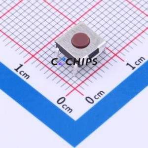 TS-1080D-A1B2-D2 Tactile Switch Through hole Component (THT) Switch Single Pole Single Throw Round Button 1.8N Through Hole - Product Image 1