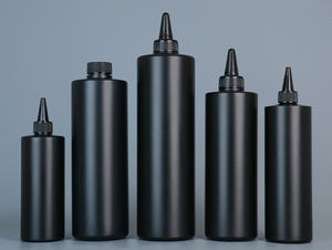 Bouteilles cylindriques en HDPE avec bouchon à vis pour huile capillaire, encre de tatouage, fluide correcteur, colle à paillettes, fluide de masquage pour aquarelle (Petit format) - Product Image 3