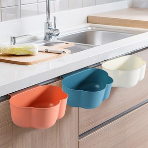Cloud Shape Kitchen Hanging Trash Bin Cabinet <b>Door</b> Mount Waste Container For Home Use White Blue Pink Colors - Product Image 2