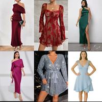Robe transfrontalière très prisée 2025 – Ventes immédiates – Couleur unie avec fines rayures – Tenue décontractée tendance