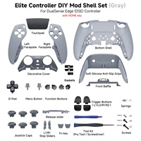 Poignée antidérapante améliorant l'expérience de jeu, adaptée au contrôleur DSE Elite, coque de remplacement complète - 30e anniversaire, gris, DIY