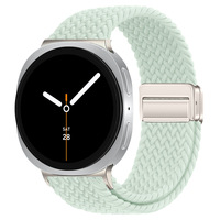 Breathable Fabric Strap for Samsung Watch8/Watch8 Classic 40mm/44mm/46mm Braided Nylon Magnetic Adjustable Woven Smartwatch Band
