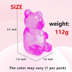 Jouet Squishy Ours Coloré Classique Populaire 8cm en Maltose, Anti-Stress, à Presser, Cadeau pour Enfants et Adultes, Jouets à Presser Anti-Fatigue - Product Image 6