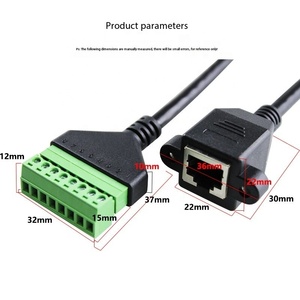 Nhà máy bán buôn RJ45 để thiết bị đầu cuối kết nối RJ45 nữ đến 8 pin vít thiết bị đầu cuối solderless <span class=keywords><strong>Adapter</strong></span> Cable Panel núi với vít - Product Image 6