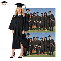2025 usine Source personnalisé de haute qualité prix bas en gros adulte robe de graduation et casquette robes académiques