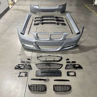 Body Kit gaya Mt bmw, 3 Seri E90 05-08 suku cadang eksterior otomotif Upgrade dengan rok samping Bumper depan & belakang