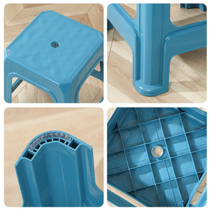 <b>Plastic</b> <b>Stools</b> 11 Inch Stackable Modern Design For Home Living Room Adult Use - Product Image 4