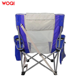 Chaise de plage pliante Woqi bleue, chaise de camping d'extérieur avec sac isotherme, siège pliable et portable pour les voyages et les pique-niques - Product Image 5