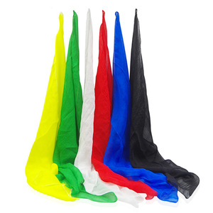 Accessorio magico sciarpa colorata in pura seta 45*45CM trucchi magici maghi Close up Street Stage magia Prop espediente illusione - Product Image 1