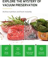 Emballage en plastique, pochette de conservation des aliments, emballage personnalisé, sac d'étanchéité enroulable texturé en nylon PA, sacs et rouleaux de scellage sous vide gaufrés