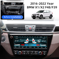 Panneau de Climatisation Numérique, Écran Tactile du Tableau de Bord, Panneau de Climatisation, Affichage LCD, Contrôle de la Température pour BMW X1 F48 2016-2022
