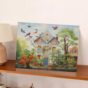 Chenistory diamant broderie arbre <span class=keywords><strong>maison</strong></span> <span class=keywords><strong>point</strong></span> <span class=keywords><strong>de</strong></span> <span class=keywords><strong>croix</strong></span> peinture paysage bricolage passe-temps Village moderne décoration <span class=keywords><strong>de</strong></span> <span class=keywords><strong>la</strong></span> <span class=keywords><strong>maison</strong></span> - Product Image 2