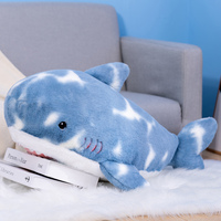 Cadeaux en peluche géants sur le thème des animaux marins : Adorables peluches requin, grandes peluches baleine bleue, dauphin et jouets lestés en peluche souple en forme de phoque