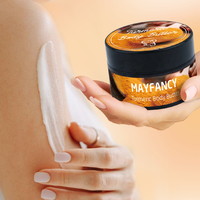 MAYFANCY Beurre fouetté naturel pur beurre corporel au curcuma en vrac biologique pour les soins de la peau du corps féminin