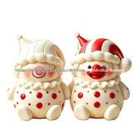 Jouet Squishy Clown de Noël - Bestseller Transfrontalier en TPR, Cadeau Mignon, Gadget Anti-Stress à Rebond Lent, Emballage Boîte Couleur