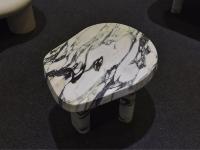 Table d'appoint multifonctionnelle en marbre Calacatta Viola, pierre naturelle moderne de luxe UnionStone, bord en marbre, meubles de salon personnalisés