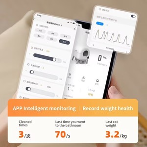 Arenero Inteligente Elecpet de 76 L <span class=keywords><strong>para</strong></span> <span class=keywords><strong>Gatos</strong></span> con Control por App Tuya, Inodoro Eléctrico Autolimpiable XL OEM - Product Image 2