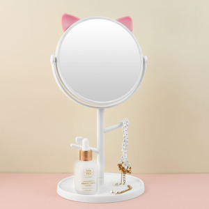 Giá rẻ thắp sáng LED Vanity Gương thông minh Led Gương trang điểm biểu tượng tùy chỉnh 360 độ xoay LED ánh sáng trang điểm bảng gương - Product Image 4