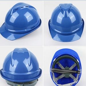 ABS Shell Glossy Blue tiếng ồn hủy bỏ có thể điều chỉnh mũ cứng an toàn Mũ bảo hiểm 4 điểm treo dây đeo cằm cho các kỹ sư Hàn - Product Image 4