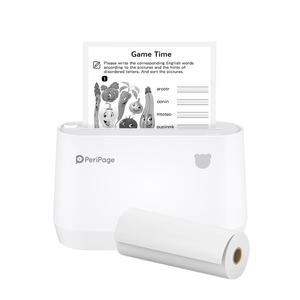 เครื่องพิมพ์พกพาแบบพกพา <span class=keywords><strong>PeriPage</strong></span> A9S Pro BT ความละเอียด 304dpi โหมดสีเทาแบบ HD รองรับการพิมพ์ด้วยสมาร์ทโฟน Android IOS และแล็ปท็อป - Product Image 1