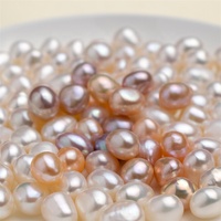 Grandes perles d'eau douce naturelles, perles baroques de 7 à 11mm, vente en gros, qualité supérieure