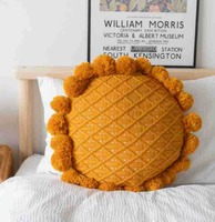 Ensemble de coussins brodés au design créatif en forme de tournesol en matériau PP pour la décoration de la maison, cadeau