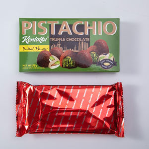 تصميم دبي 58 جم شوكولاتة الكمأة في 3 أصناف-حليب أبيض حلو مع حلوى صلبة بسكويت مربى مكونات بندق أنماط كرات بار - Product Image 5