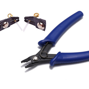 St. Kunkka Jewelry <b>Pliers</b> <b>Set</b> Wire Cutting Crimping Diagonal Eagle Beak For DIY Craft Making Tools Blue Handle - Product Image 3