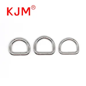 Bag Hardware 1 Inch Nylon Webbing Iron D Black Metal D Ring For Handbag Accessories