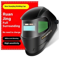 Casque de soudage solaire à gradation automatique monté sur la tête Capuchon d'isolation thermique anti-éblouissement et anti-arc pour soudeurs