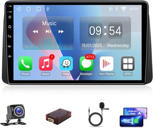 Lecteur Mp3 de voiture Écran audio Carplay Affichage Android Autoradio 9 pouces Stéréo RDS <span class=keywords><strong>Fm</strong></span> Transmetteur Caméra de recul Autoradio pour Dodge - Product Image 1