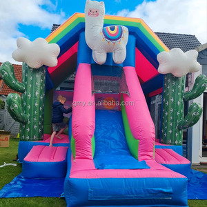 Vente Flash Château Gonflable d'Extérieur Alpaca Din En14960 <span class=keywords><strong>Lama</strong></span> Hpfburg pour Enfants, Idéal pour la Location de Fêtes - Product Image 2