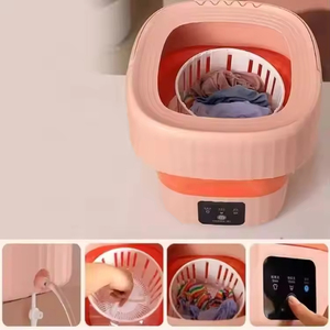 Lave-linge automatique portable mini 6L avec sécheuse, pliable, appareil électroménager pour le lavage des vêtements - Product Image 3