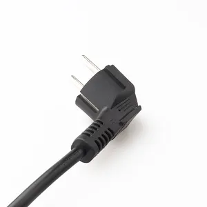 Power Plug Cable Wholesale Eu Ac Power Cord for Computer SIPU High Quality 2 Pin Ac Europe PVC Copper CU 12 Months