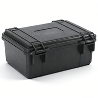 Étui de transport portable robuste en plastique noir IP67 de 8 pouces avec mousse antichoc amovible pour équipement