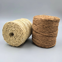 Bobine de ficelle en jute 100% naturelle, corde en chanvre torsadée 3 brins pour emballage cadeau, jardinage, bricolage, artisanat, emballage, décoration rustique vintage