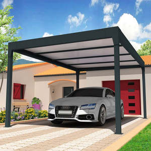 <span class=keywords><strong>Abri</strong></span> Double <span class=keywords><strong>de</strong></span> Haute Qualité pour Deux Voitures Garage Robuste Pergola en Aluminium Parking Carport - Product Image 1
