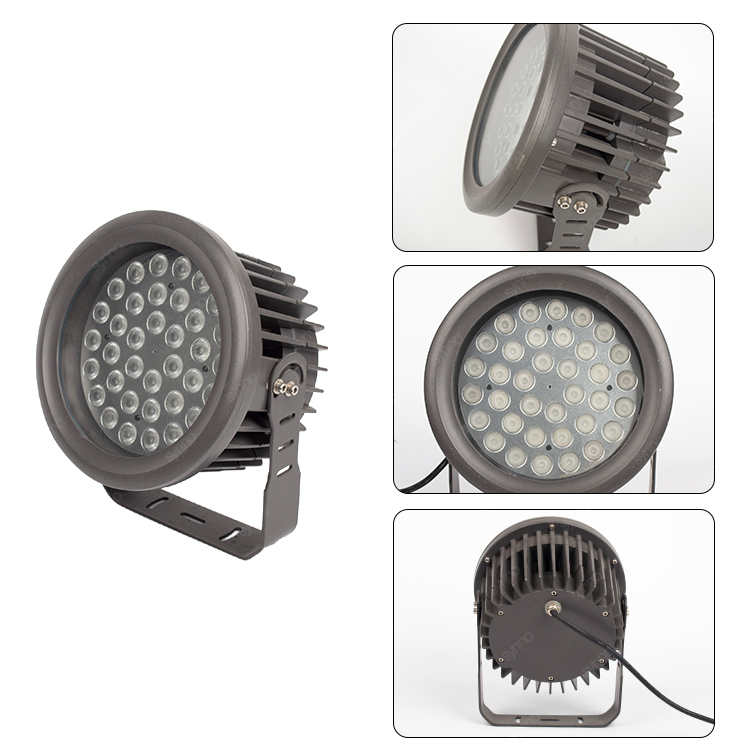 Đèn LED chiếu cây sang trọng trong sân vườn