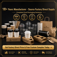Support de tasses jetables personnalisé en papier biodégradable Kraft avec poignée pour emballage à emporter
